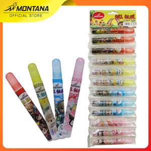 MONTANA Gel Glue 15ml Water Glue Karakter Lem Kertas Fancy Renteng 12Pcs copy