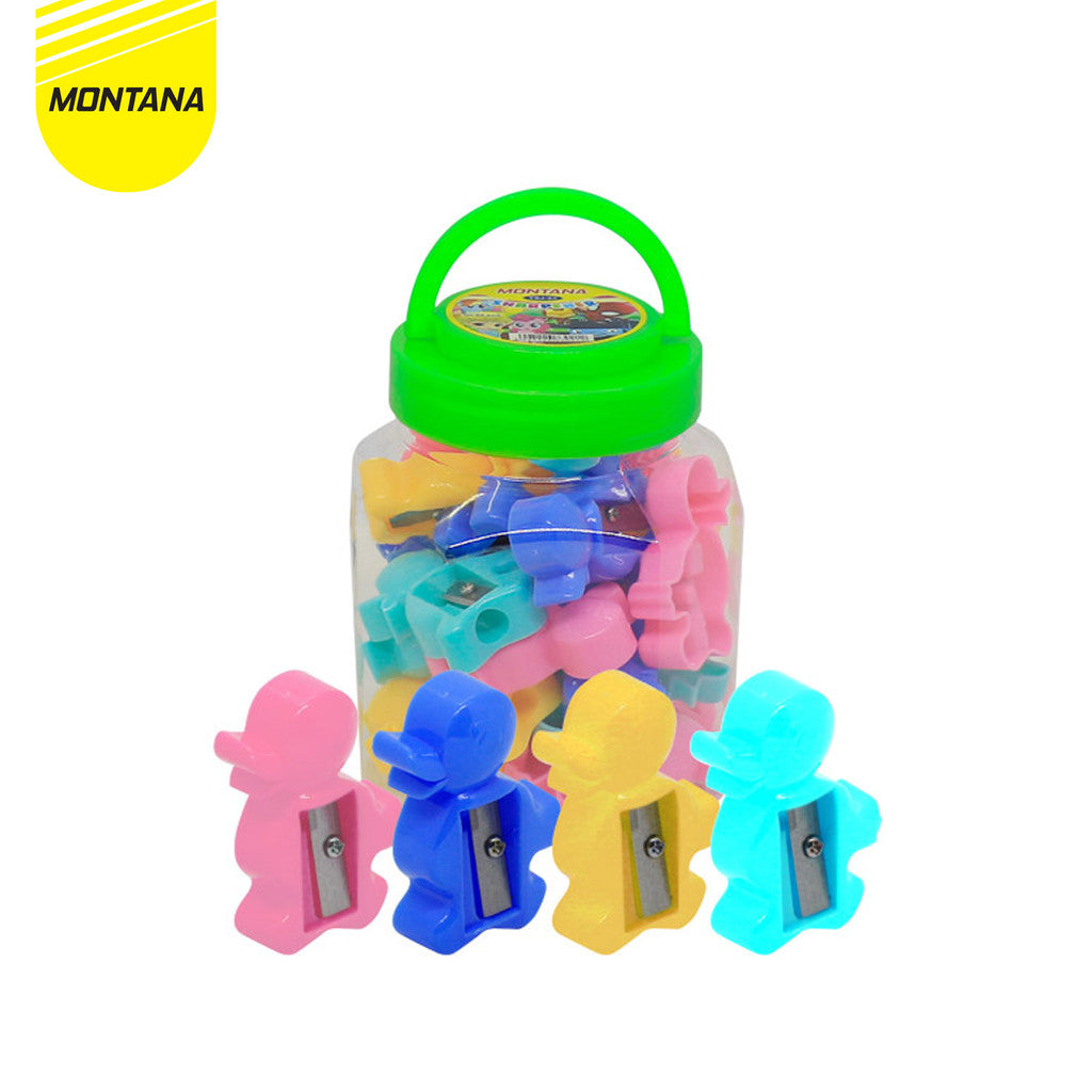 MONTANA Rautan Peraut Pensil 24 Pcs Pencil Sharpener Big Duck Serutan TSJ-24