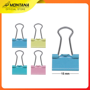 MONTANA Color Binder Clip Penjepit Kertas 15 mm 60 Pcs Klip Warna Warni MBC-105JR