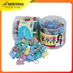 MONTANA Color Binder Clip Penjepit Kertas 15 mm 60 Pcs Klip Warna Warni MBC-105JR