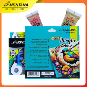 MONTANA Cat Akrilic Akrylic Color Set 6 Warna TAC-35ML Series