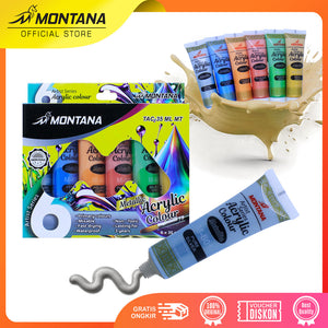 MONTANA Cat Akrilic Akrylic Color Set 6 Warna TAC-35ML Series