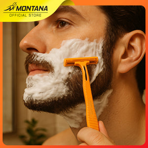 MONTANA Razor Blades Stainless Alat Cukur 2 Mata Pisau Gold Edition 118m Perfection Shaving TRZ-2W