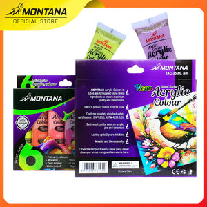 MONTANA Cat Akrilic Akrylic Color Set 6 Warna TAC-35ML Series