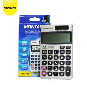 MONTANA Bundling Alat Kantor 1 Pcs Kalkulator MTC-320 + 1 Pcs Pulpen 412-C