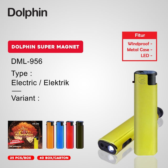 Montana Colorfull Disposable Gas Lighter / Korek Api Bara / Windproof & Metal Case 956-LED 5PCS