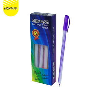 MONTANA Buy 1 Get 1 Pulpen Pena 0.7mm Fine tip Free 1 Pcs Ballpoint Bunga + Pegas 121-ST