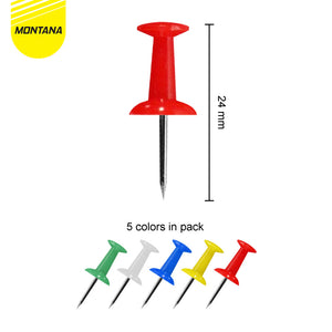MONTANA Push Pin Jarum Tekan 30 Pcs Best Quality Colorful Paku Pin Multiwarna TPN-30