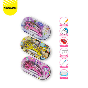 MONTANA Kotak Pensil 18 x 6 x 3 cm Pencil Case Study Set Tempat Alat Tulis 3339