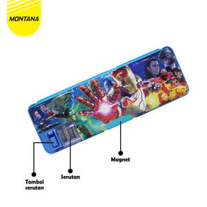 MONTANA Kotak Pensil 22x8x4 Cm Pencil Case Study Set Tempat Alat Tulis 318