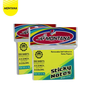 MONTANA Bundling Sticky Note Kertas Memo Tempel 3 Size Notes Papers Mix Warna