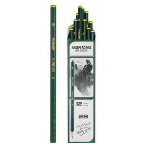 MONTANA Bundling Pensil 2B 3 Lusin Gratis 1 Lusin Pensil Karakter Pencil Alat Tulis