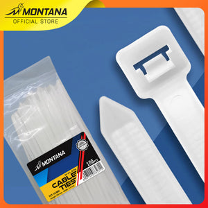 MONTANA Cable Ties Nylon Kabel Tis Pengikat 100Pcs TCT-10WH
