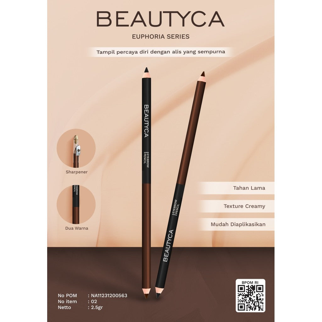 MONTANA X BEAUTYCA Pensil Alis 2.5g Eyebrow Pencil Texture Creamy Tahan Lama
