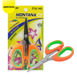 MONTANA Scissors Gunting Stainless Steel 4.5 Inch Multipurpose Kuat Tajam Anti Karat STW-145/Retail
