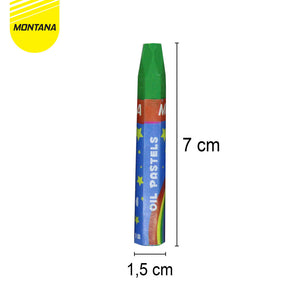 MONTANA Oil Pastel Krayon Minyak 12 Warna Waterproof Alat Mewarnai TOP-12 1 Gross
