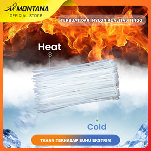 MONTANA Cable Ties Nylon Kabel Tis Pengikat 100Pcs TCT-10WH