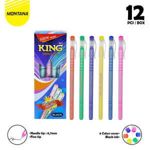 MONTANA Pulpen Pena 0.7mm Ballpoint Pen Alat Tulis 921King-Gross