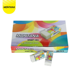 MONTANA Eraser / Penghapus karet putih, bahan latex putih bersih
