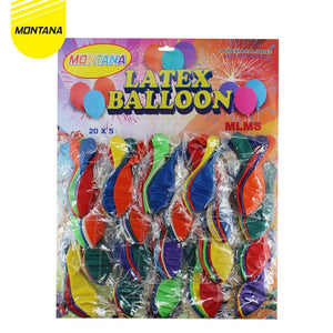 MONTANA Balon Latex Polkadot 5 Pcs Balloons Warna-Warni MLMS/Retail