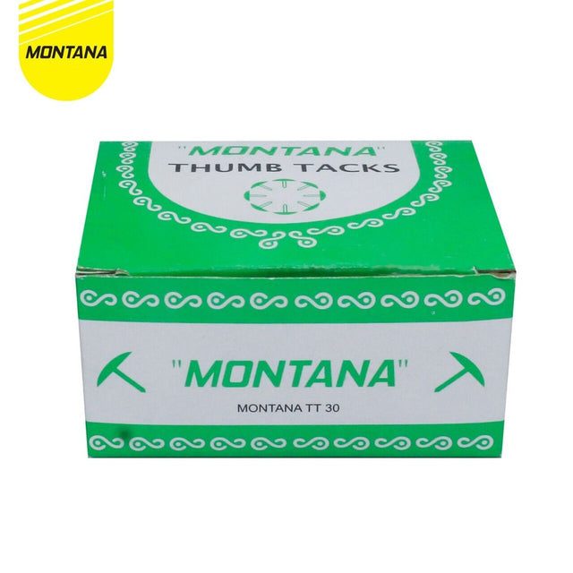 MONTANA Office Consumable Paku Payung Berlapis Nikel 10mm Thumb Tacks Paku Tekan TT-30