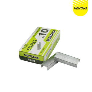 MONTANA Staples Isi Stapler No 10 4 Pcs Refill Jegrekan Hekter RS-10/Retail