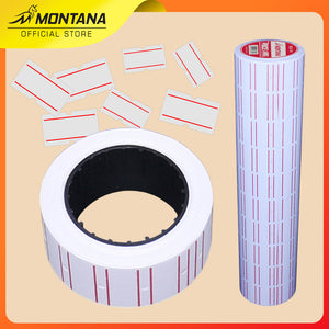 MONTANA Kertas Label MLB-1W Hand Label Stiker Harga 1Set isi 10 Roll copy