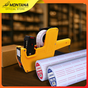 MONTANA Kertas Label MLB-1W Hand Label Stiker Harga 1Set isi 10 Roll copy