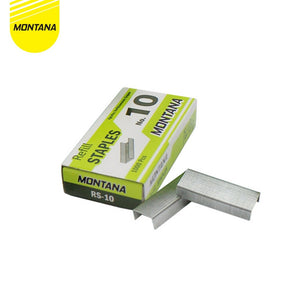 MONTANA Staples Isi Stapler No 10 4 Pcs Refill Jegrekan Hekter RS-10/Retail