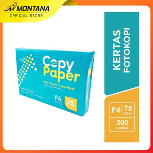 MONTANA X SiDU Copy Paper Kertas Fotocopy 75 GSM F4 Box Isi 5 Rim copy