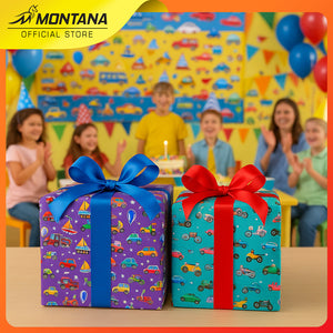 MONTANA Kertas Kado Wrapping Paper Paket isi 10 Pcs