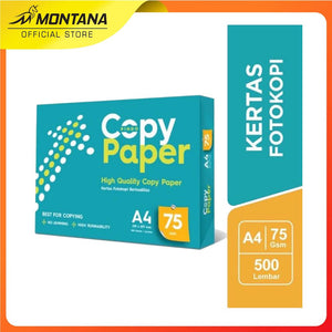 MONTANA X SiDU Copy Paper Kertas Fotocopy 75 GSM A4 Box Isi 5 Rim copy