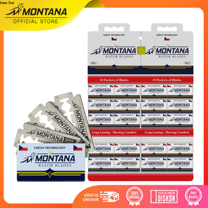 MONTANA Razor Blades Silet Cukur Shaving Comfort MBS-5 MADE IN INDIA Family Pack isi 10Box copy
