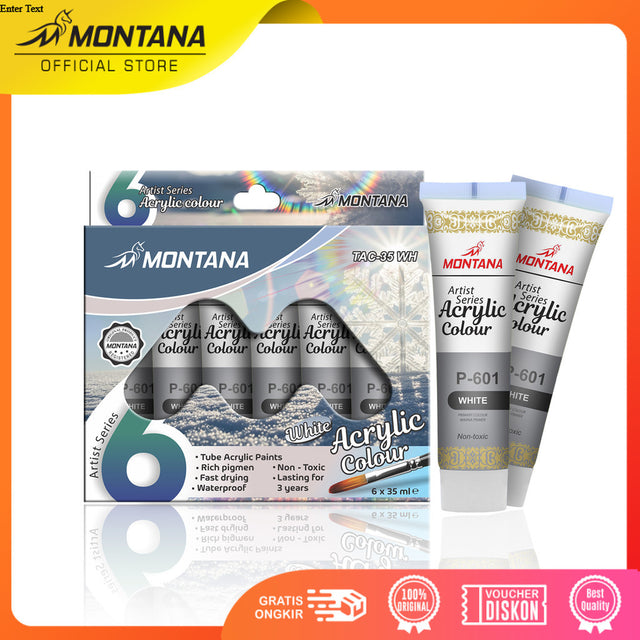 MONTANA Cat Akrilic Akrylic Color Set 6 Warna TAC-35ML Single Color