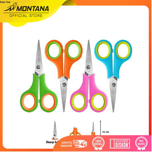 MONTANA Scissors Gunting Stainless Steel 14 Cm Multipurpose Kuat Tajam Anti Karat STW-550/Retail