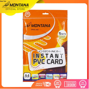 MONTANA Instant PVC Card Kertas PVC Bahan Id Card A4 300 GSM Waterproof Quick Dry TPVC-A4