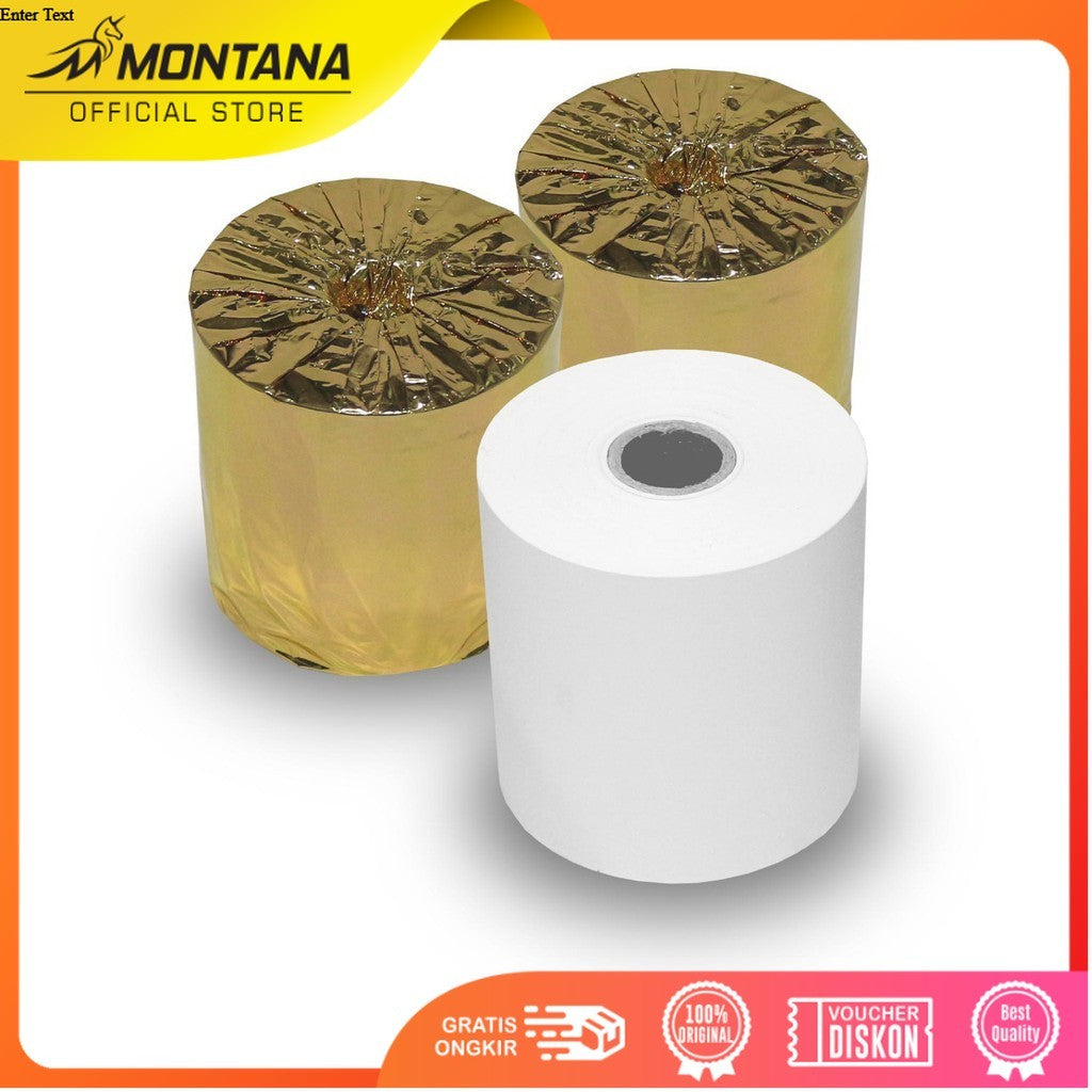 MONTANA Thermal Paper 80 x 80 mm 60 Meter Roll Kertas Struk Kasir TP80X80