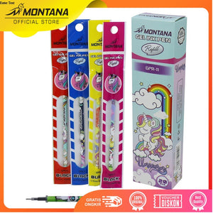 MONTANA Gel Pen Refill 0.5mm 1 Box 20 Set Isi Pulpen Gel GPR-11