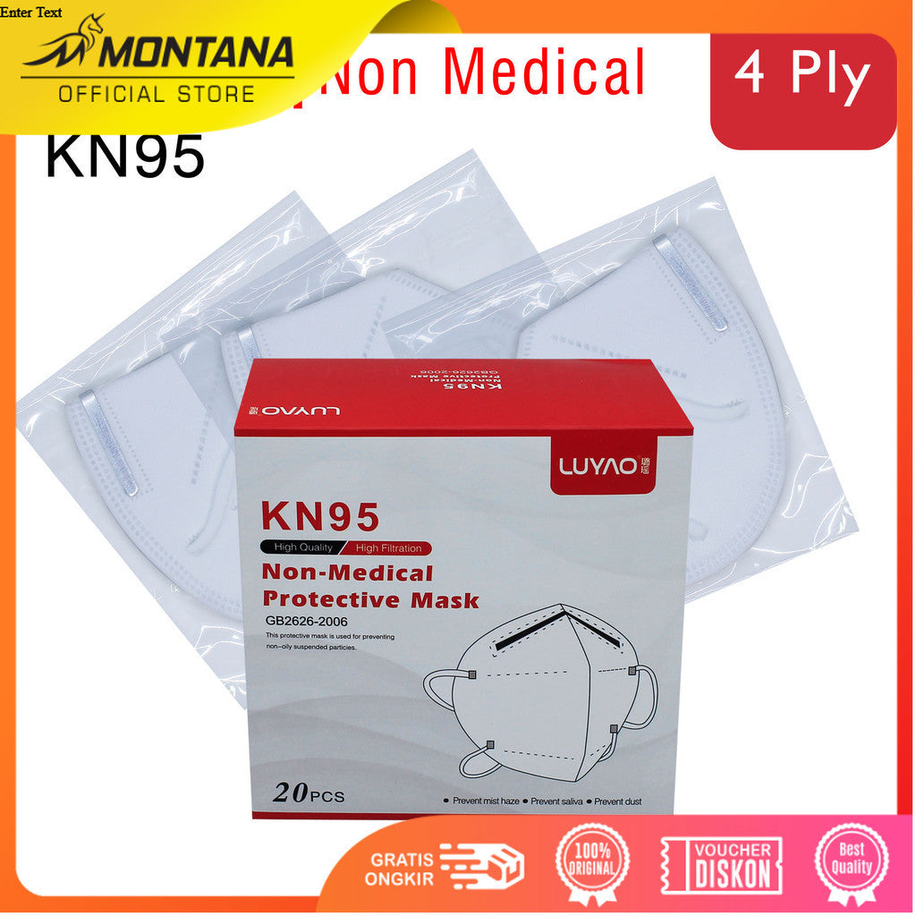MONTANA Masker KN95 4 Ply 1 Pcs Non Medical Protective Mask