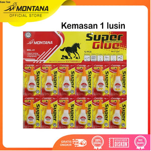 MONTANA Super Glue Lem Korea Kaca Besi Adhesive Glue Perekat Serbaguna MBL-01