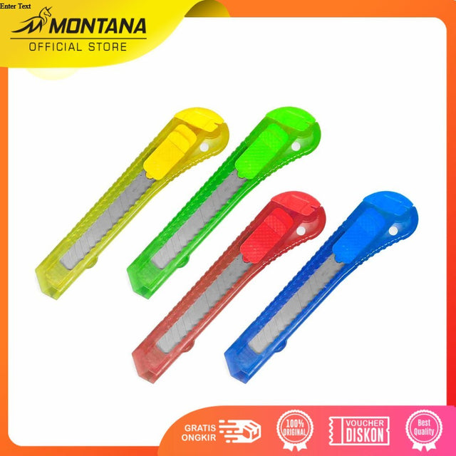 MONTANA Cutter Pisau Pemotong 15 x 3 cm Blade Knife Serbaguna CT-700/Retail