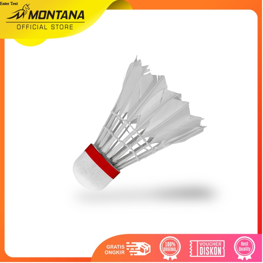 MONTANA Badminton Shuttlecock 1 Pcs Best Quality Kok Bulutangkis Retail
