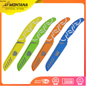 MONTANA Pisau Dapur Stainless Steel 19.3 x 2.7 cm Kitchen Knife Serbaguna MKC-Retail