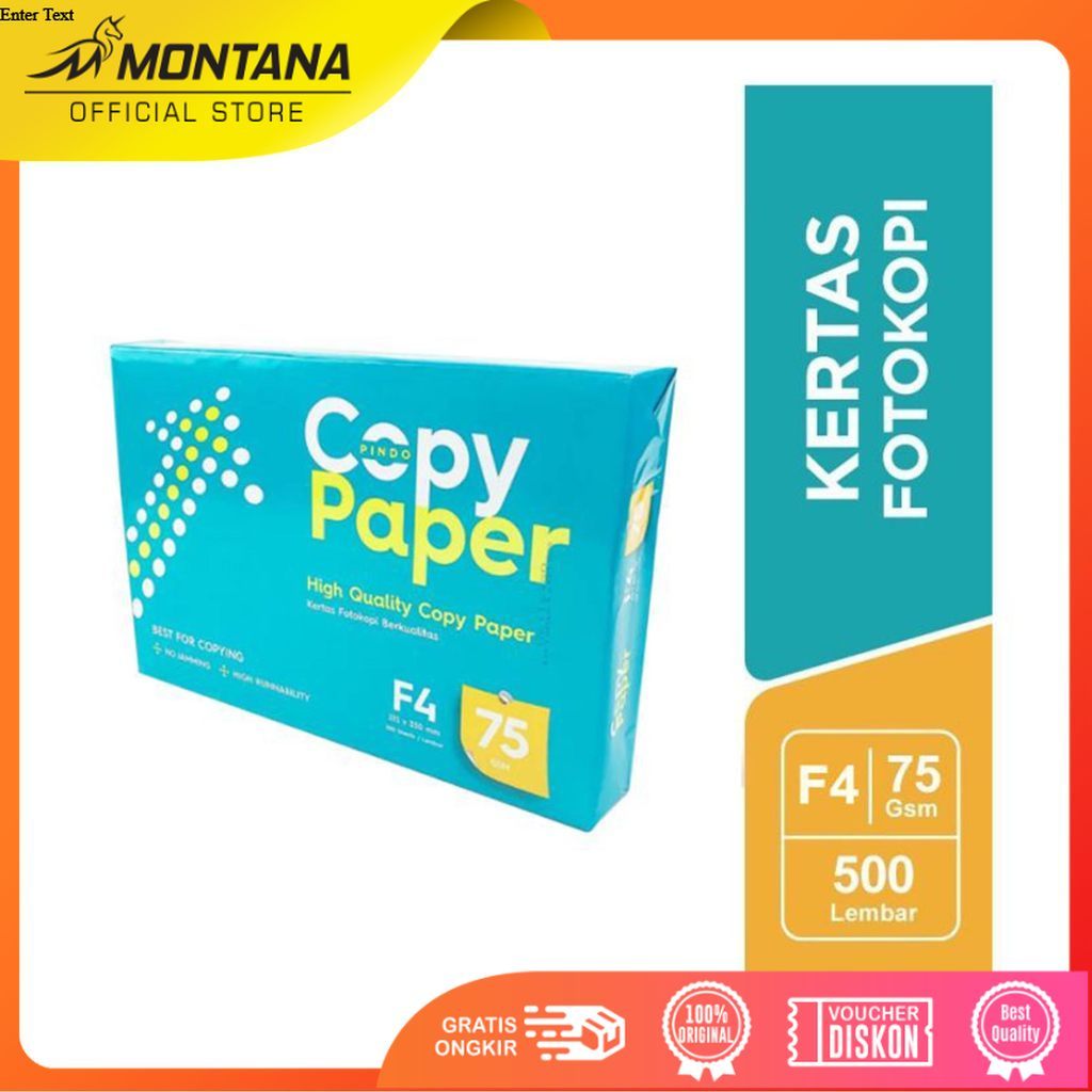 MONTANA X SiDU Copy Paper Kertas Fotocopy 75 GSM F4