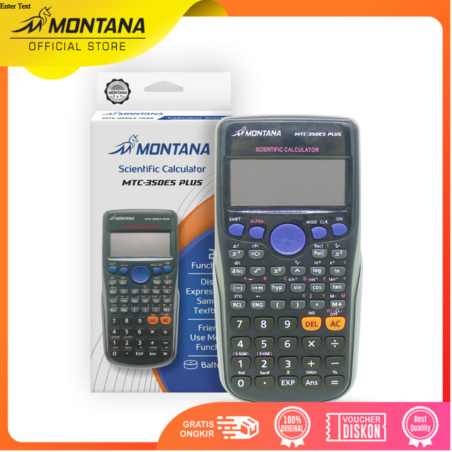 MONTANA Kalkulator 252 Functions 12 Digit Scientific Calculator Big Display MTC-350ES