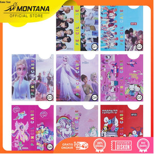 MONTANA Kotak Pensil 195 x 74 x 25 mm Pencil Case Study Set Tempat Alat Tulis UF-01