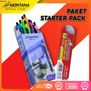 MONTANA Set Bundling Mechanical Pencil MPM-1 OE Retail 1Pcs With Refill TRP-2B/0.5mm 1 Tube copy