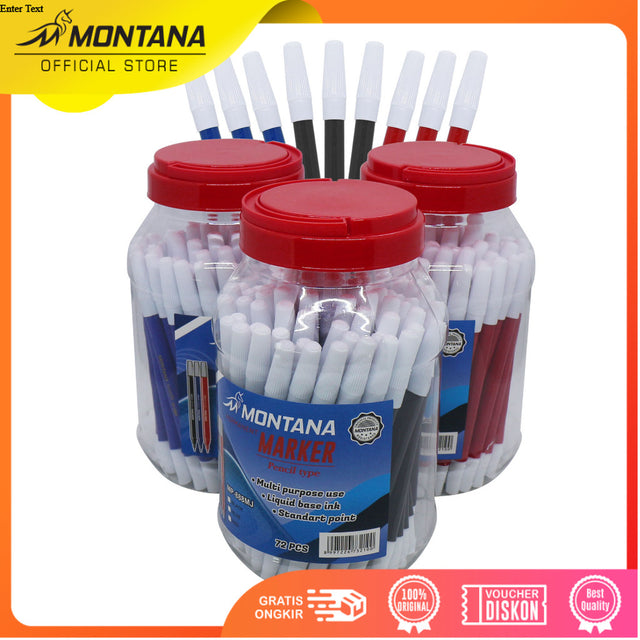 MONTANA Spidol Permanen Kecil 1.0mm Permanent Marker Bullet Nib MP-888 Retail