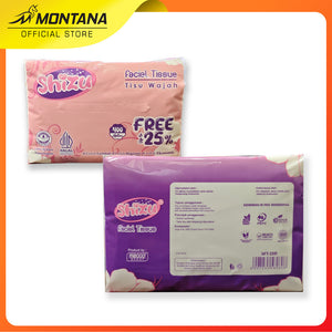 MONTANA Tissue Shizu Facial soft 400 Helai Free Up To 25% Tissue Wajah Shizu 100% Pure Pulp & Anti Bacterial BundlePack