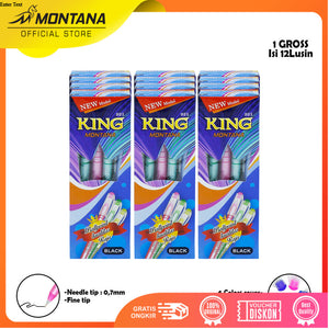 MONTANA Pulpen Pena 0.7mm Ballpoint Pen Alat Tulis 921King-Gross